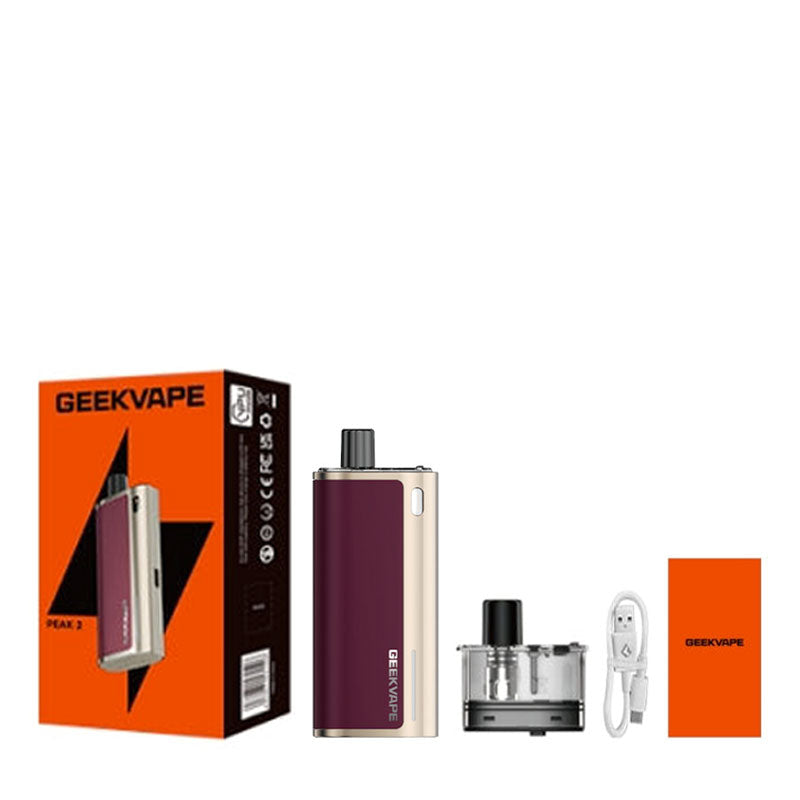 GeekVape Peak 2 Pod Kit Package Contents