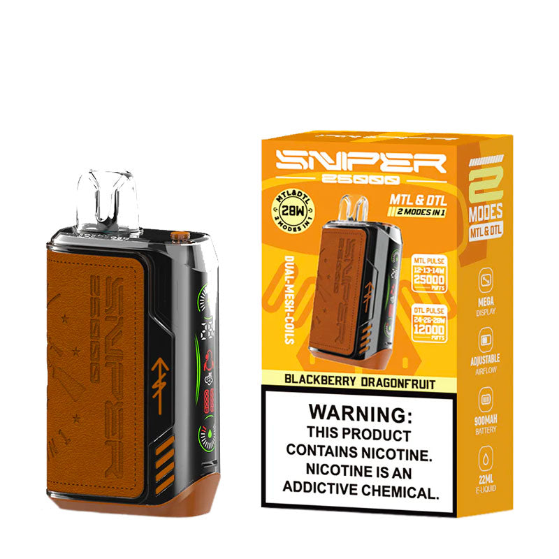 VAPMOD Sniper 25000 Disposable Blackberry Dragonfruit