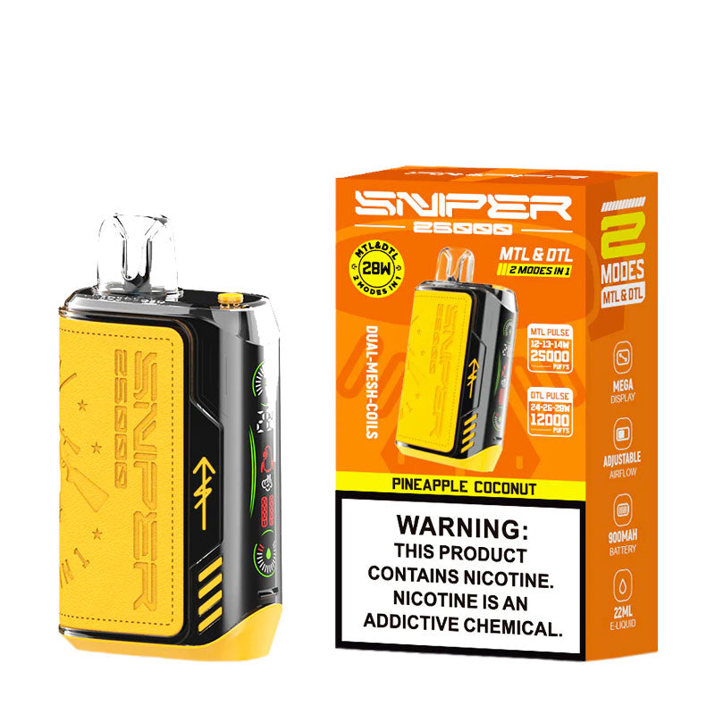 VAPMOD Sniper 25000 Disposable Pineapple Coconut