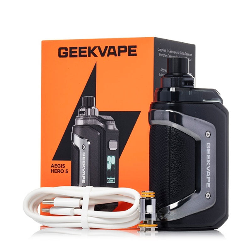GeekVape Aegis Hero 5 Pod Kit Package Contents