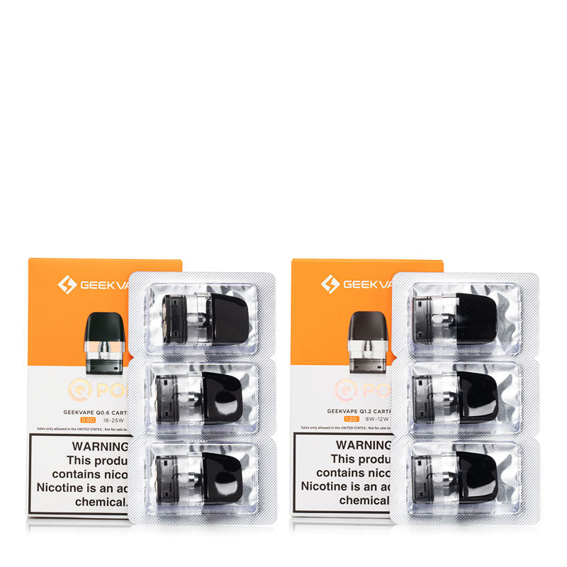 GeekVape Q Replacement Pods for Aegis Q / Sonder Q / Wenax Q / Digi Q - ALIVAPE GeekVape Q Replacement Pods for Aegis Q / Sonder Q / Wenax Q / Digi Q - ALIVAPE