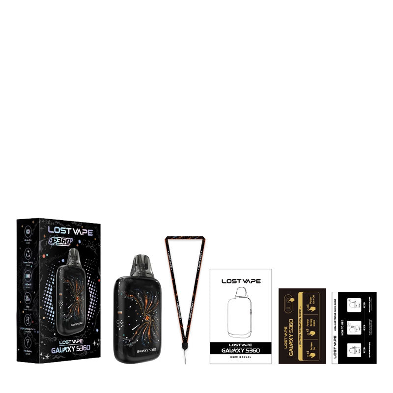 Lost Vape Galaxy S360 Pod Kit Package Contents