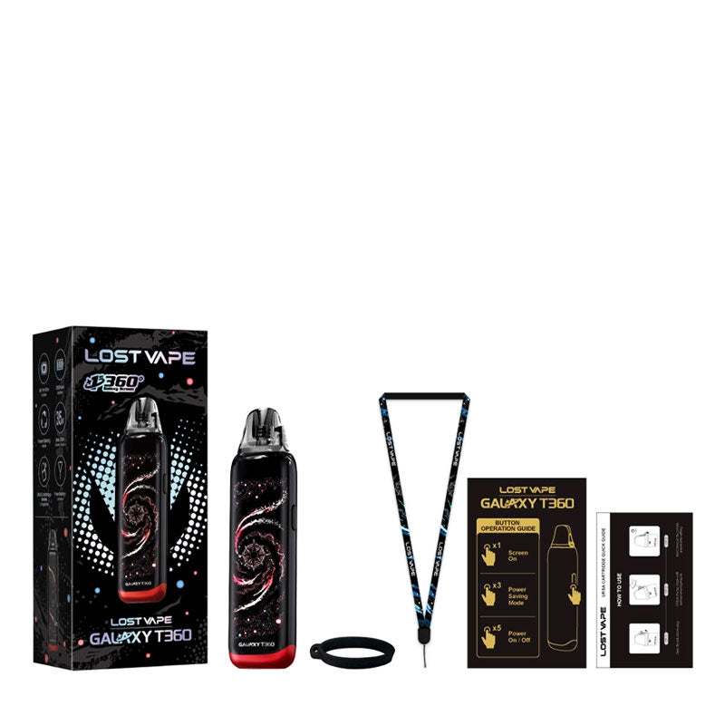 Lost Vape Galaxy T360 Pod Kit Package Contents