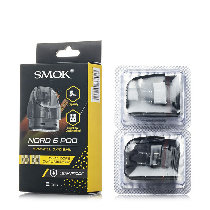 SMOK Nord 6 Replacement Pods (2-Pack) - ALIVAPE SMOK Nord 6 Replacement Pods (2-Pack) - ALIVAPE