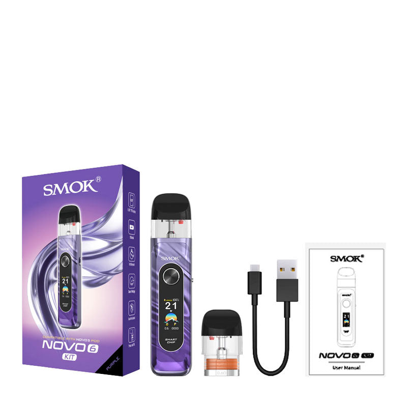 SMOK Novo 6 Pod Kit Package Contents