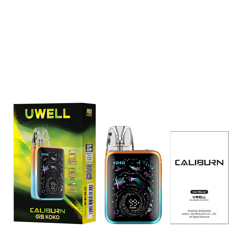Uwell Caliburn G5 KOKO Pod Kit - ALIVAPE Uwell Caliburn G5 KOKO Pod Kit - ALIVAPE
