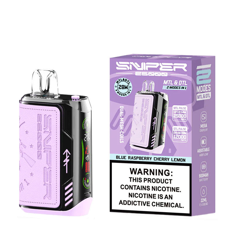 VAPMOD Sniper 25000 Disposable Blue Raspberry Cherry Lemon