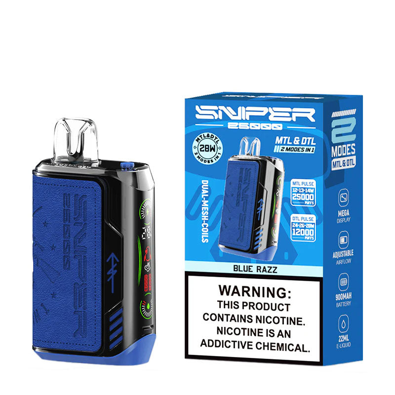 VAPMOD Sniper 25000 Disposable Blue Razz