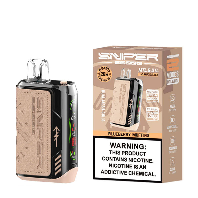 VAPMOD Sniper 25000 Disposable Blueberry Muffins