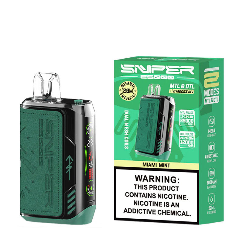 VAPMOD Sniper 25000 Disposable Miami Mint