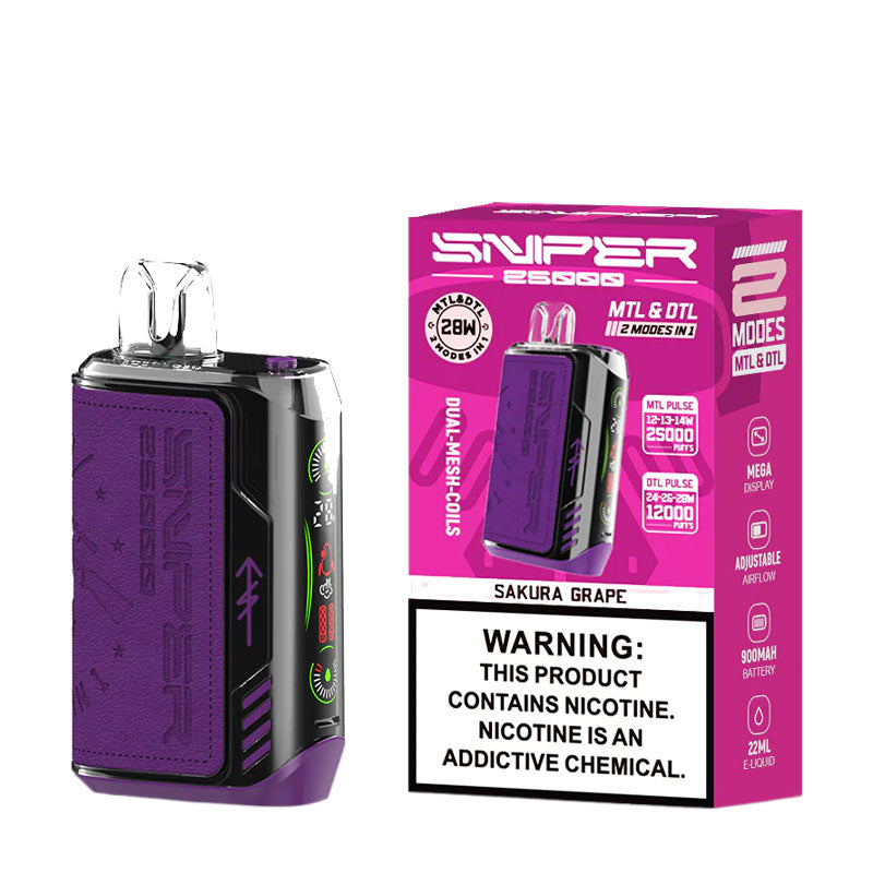 VAPMOD Sniper 25000 Disposable Sakura Grape