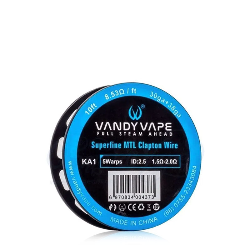 Vandy Vape Superfine MTL Fused Clapton Wire - 10ft - ALIVAPE Vandy Vape Superfine MTL Fused Clapton Wire - 10ft - ALIVAPE
