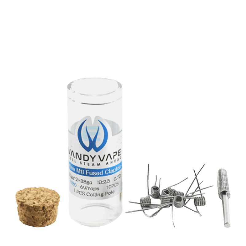 Vandy Vape Superfine MTL Fused Clapton Coils (10-Pack) - ALIVAPE Vandy Vape Superfine MTL Fused Clapton Coils (10-Pack) - ALIVAPE