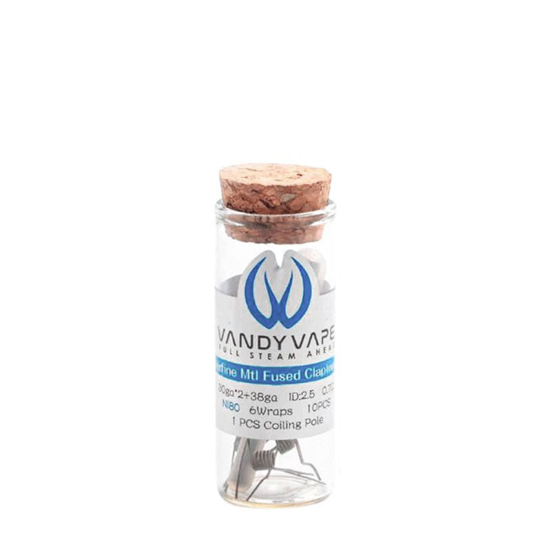 Vandy Vape Superfine MTL Fused Clapton Coils (10-Pack) - ALIVAPE Vandy Vape Superfine MTL Fused Clapton Coils (10-Pack) - ALIVAPE