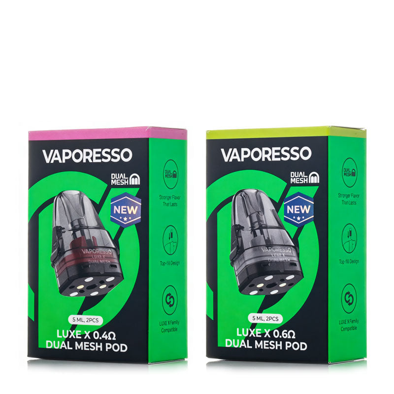 Vaporesso LUXE X Dual Mesh Pods (2-Pack) - ALIVAPE Vaporesso LUXE X Dual Mesh Pods (2-Pack) - ALIVAPE