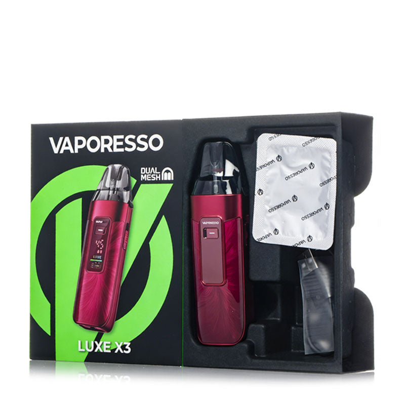 Vaporesso LUXE X3 Pod Kit Package Contents