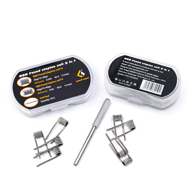 GeekVape Fused Clapton Coils 8pcs - ALIVAPE GeekVape Fused Clapton Coils 8pcs - ALIVAPE