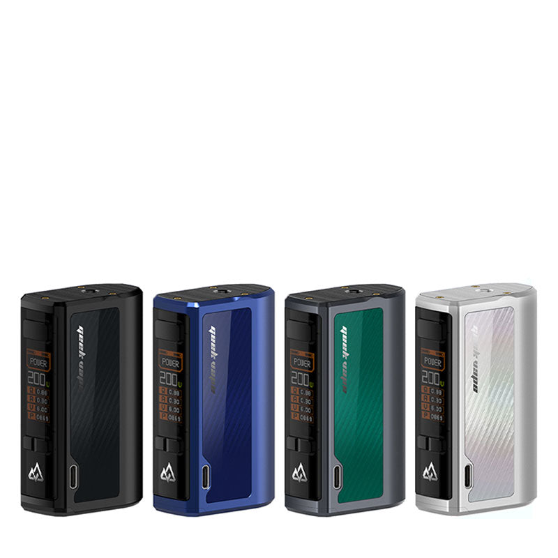 GeekVape Obelisk 200 Mod Black Blue Gunmetal Silver