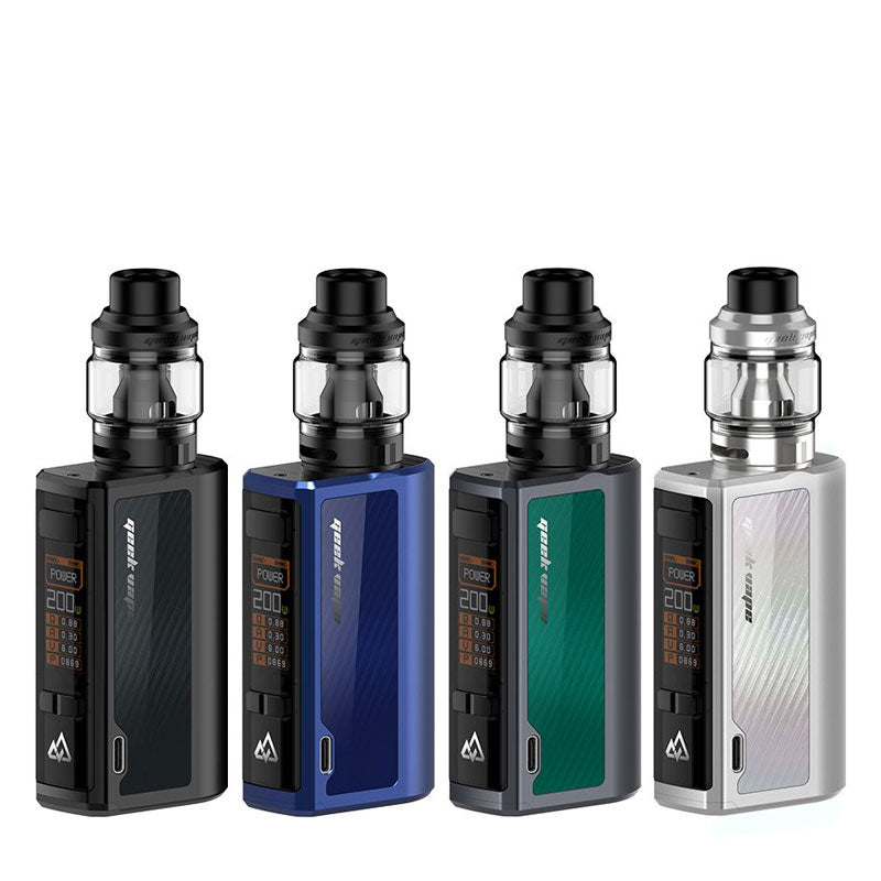 GeekVape Obelisk 200 Mod Kit Black Blue Gunmetal Silver