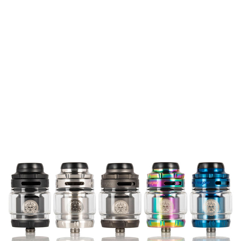 GeekVape Zeus X Mesh RTA Black SS Gunmetal Rainbow Blue