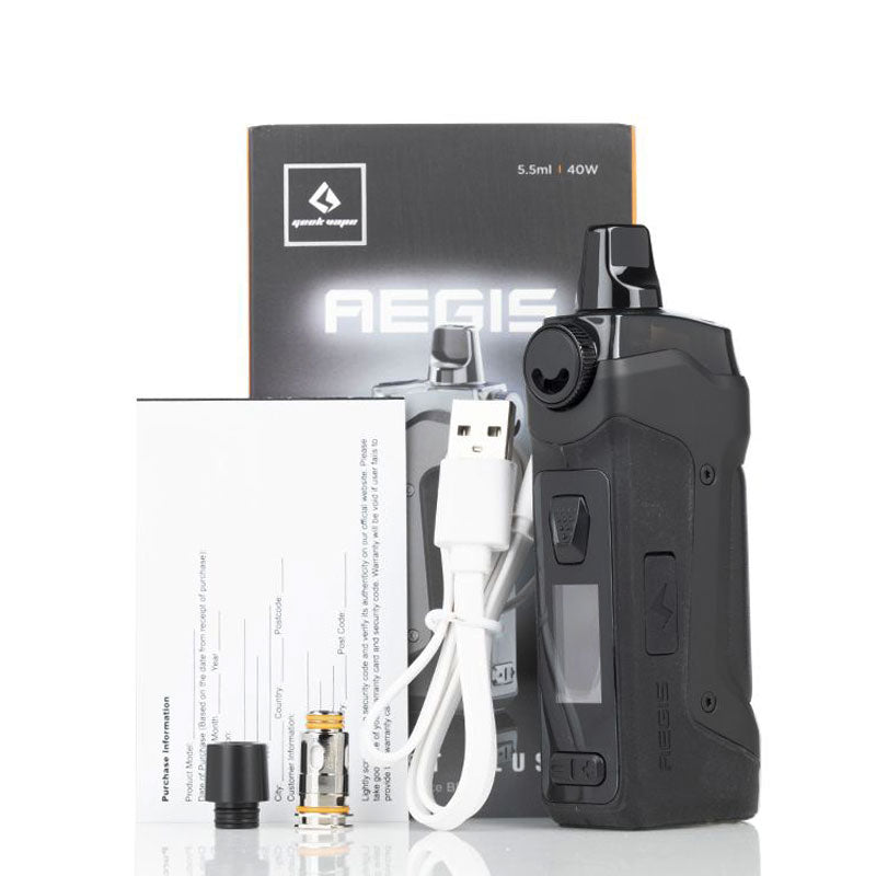 GeekVape Aegis Boost Plus Pod Mod Kit 40W - ALIVAPE GeekVape Aegis Boost Plus Pod Mod Kit 40W - ALIVAPE
