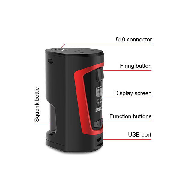 GeekVape_GBOX_Squonker_200W_TC_Mod_with_Radar_RDA_Kit_Black 3