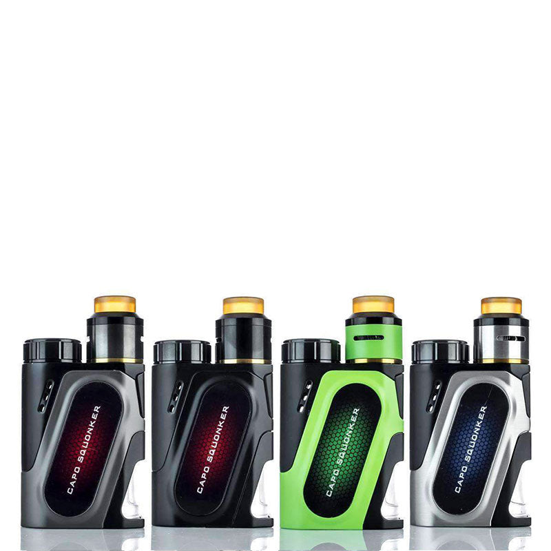 IJOY CAPO SRDA Squonk Kit Gunmetal Black Green Stainless