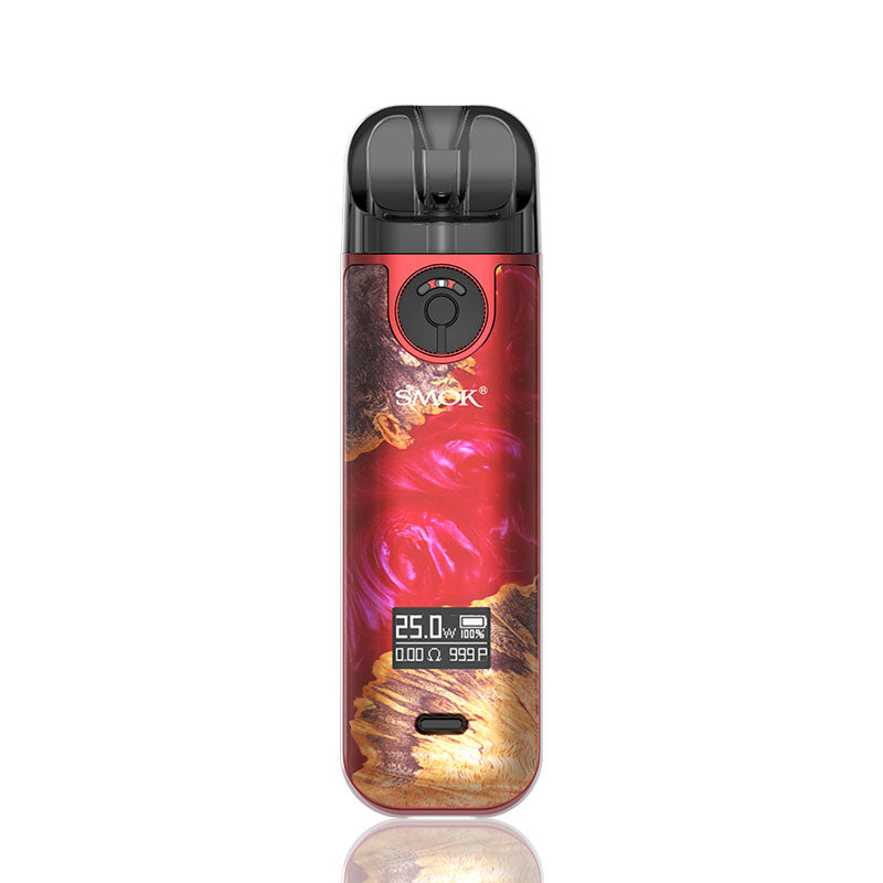 SMOK Novo 4 Pod Kit Red Stabilizing Wood