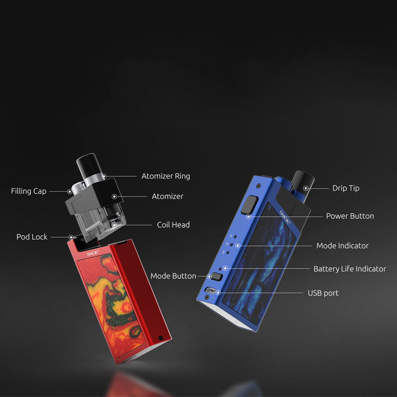 SMOK_Trinity_Alpha_Pod_System_Kit_Components