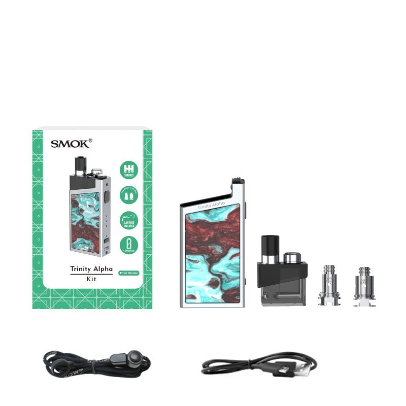 SMOK Trinity Alpha Pod System Kit 1000mAh - ALIVAPE SMOK Trinity Alpha Pod System Kit 1000mAh - ALIVAPE