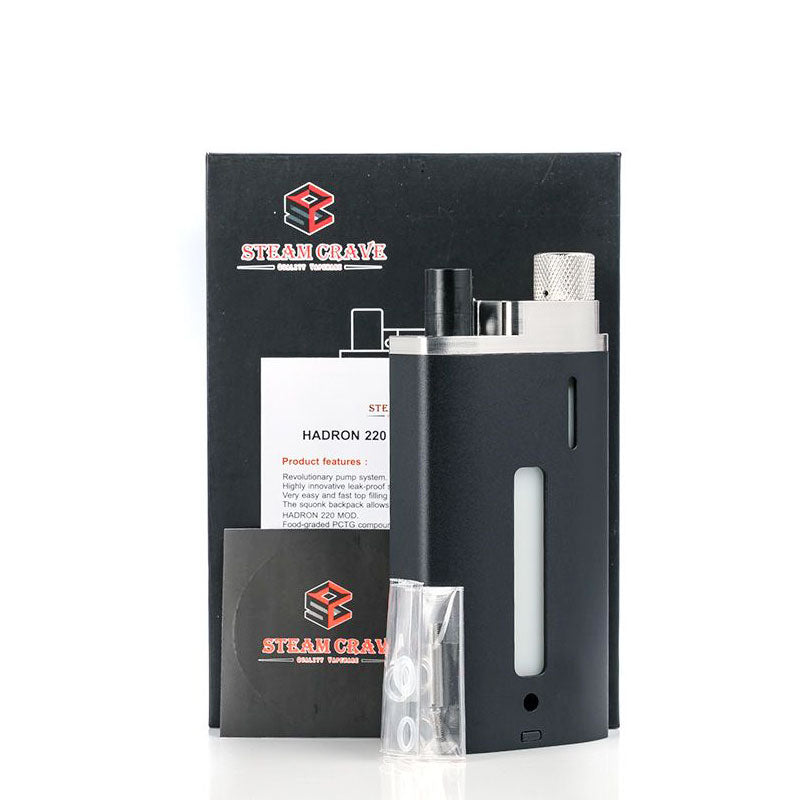 SteamCraveHadron220SquonkBackpackPackageIncludes