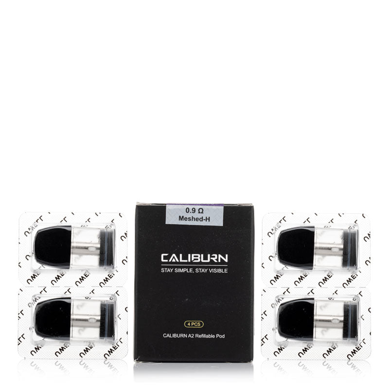 Uwell Caliburn A2 / AK2 Replacement Pod (4-Pack) - ALIVAPE Uwell Caliburn A2 / AK2 Replacement Pod (4-Pack) - ALIVAPE