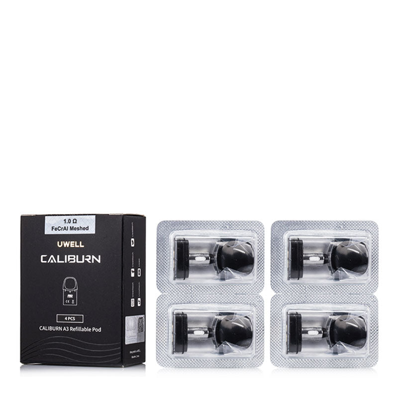 Uwell Caliburn A3 / AK3 / A3S / AZ3 / AZ3 Grace Replacement Pods (4-Pa - ALIVAPE Uwell Caliburn A3 / AK3 / A3S / AZ3 / AZ3 Grace Replacement Pods (4-Pa - ALIVAPE