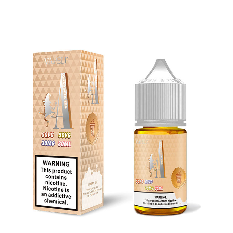 Assam Milk Tea Nic Salt E-Liquid - Vapelf - 30ml - ALIVAPE Assam Milk Tea Nic Salt E-Liquid - Vapelf - 30ml - ALIVAPE