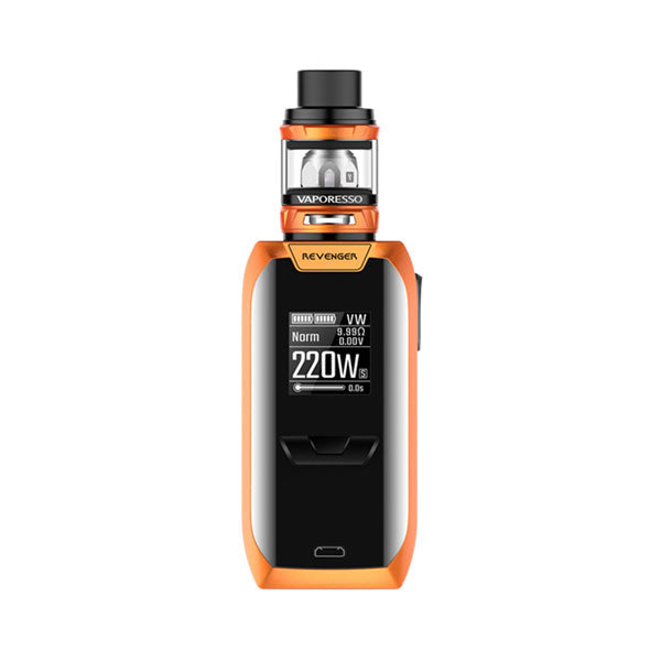 Vaporesso_Revenger_220W_TC_Mod_NRG_Mini_Tank_Kit_Orange