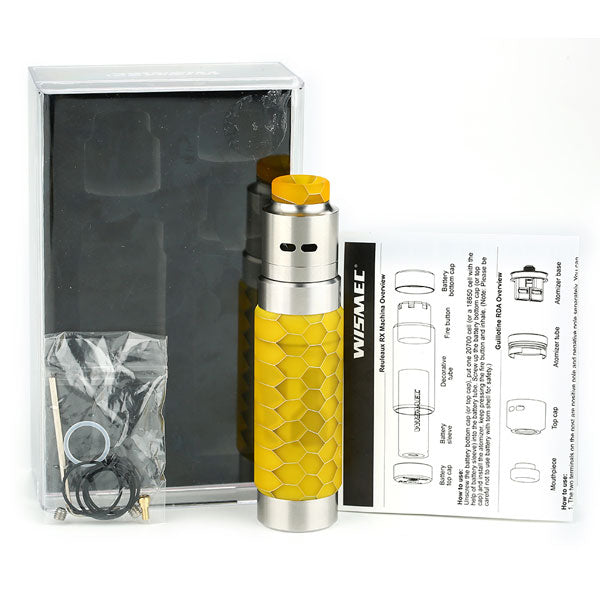 WISMEC_Reuleaux_RX_Machina_20700_Mech_Kit_with_Guillotine_RDA_Yellow 9