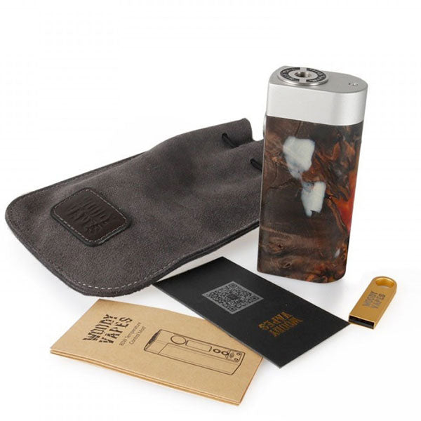Woody Vapes S3 80W Stabilized Wood TC Box Mod - ALIVAPE Woody Vapes S3 80W Stabilized Wood TC Box Mod - ALIVAPE